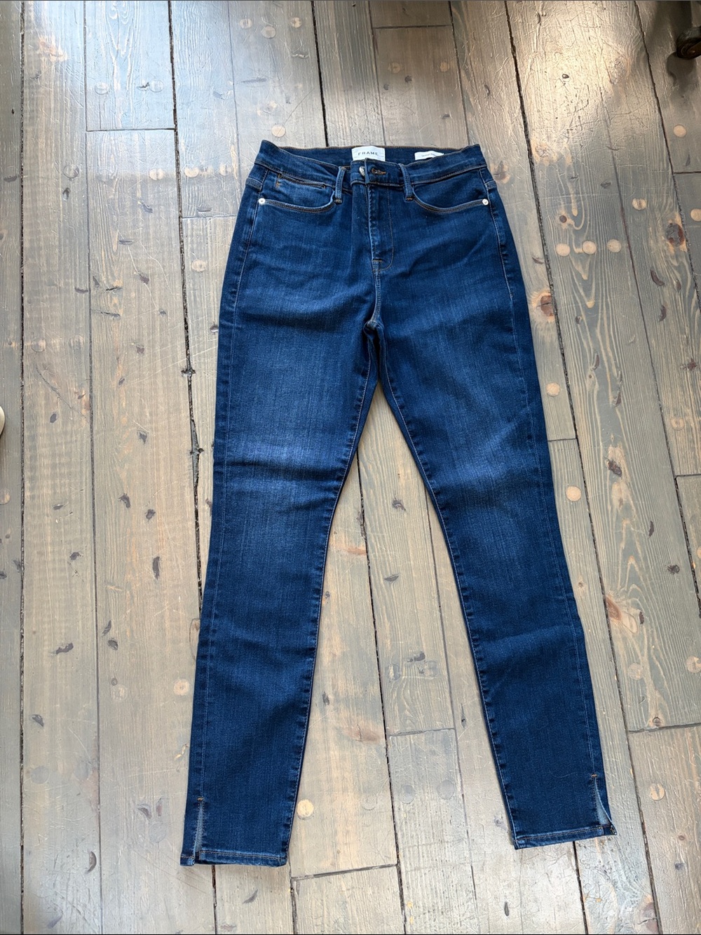 Dark Blue Women's FRAME Skinny Jeans - Unbranded